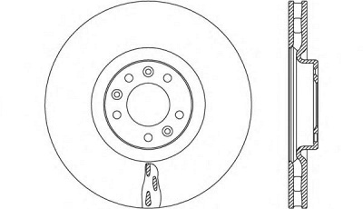 OPEN PARTS bdr265120 -  Тормозной диск